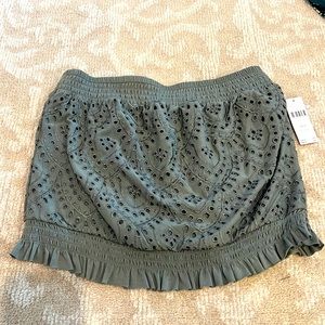 Anthropologie green tube top